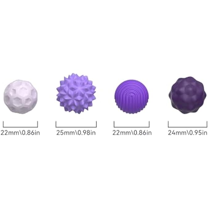 Ahorasky Fidget Toys - 8Pcs Magnetic Attraction Stress Balls with Silicone Shell and Storage Box for Adults - to Calm Restless Hands and Anxious Mind, Silicone Roller Magnet Balls Sensory AdultsPurple - Image 5