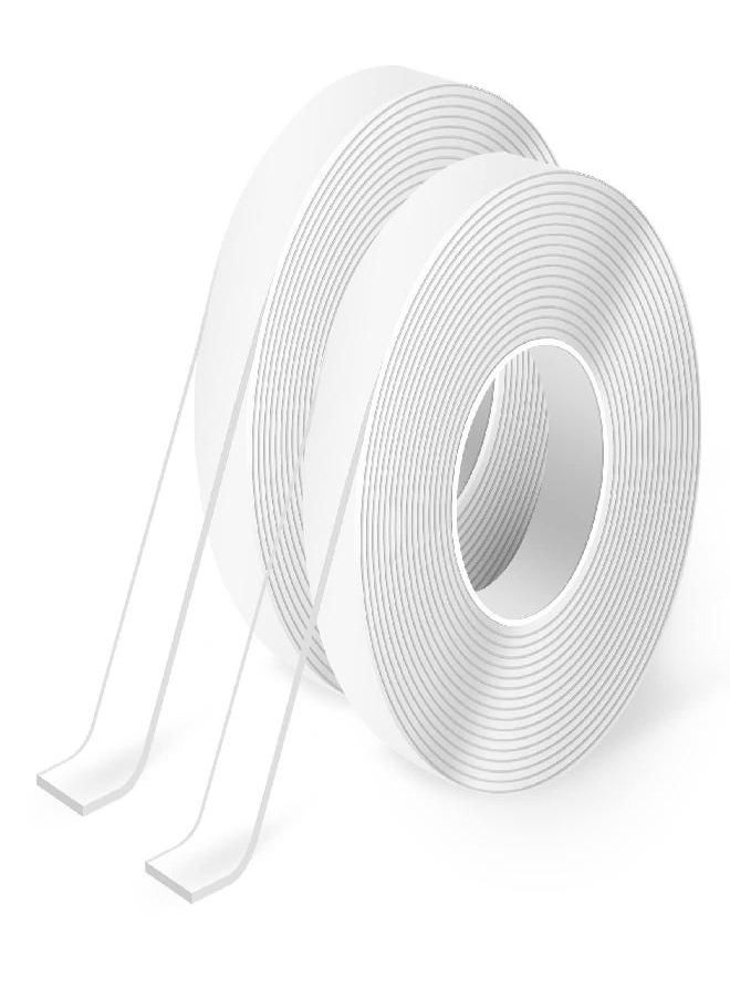 Art3d Art3d Nano Double-Sided Adhesive Tape (2-Roll of 10FT), Multipurpose Transparent Foam Tape for Carpet Mats/Paste Items/Photos Frames/Craft Wall Mounting  - Image 1