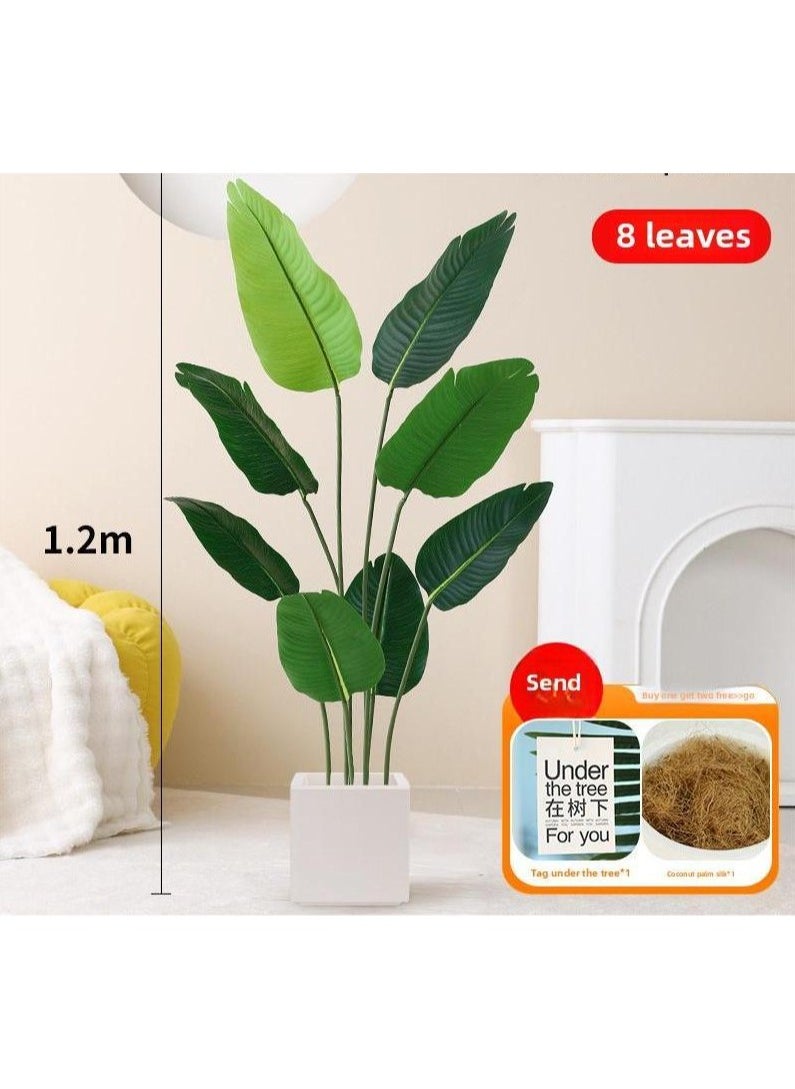 Generic Simulation green plants high-end light luxury bionic flowers living room large potted floor ornaments landscaping tree fake plants  - Image 1