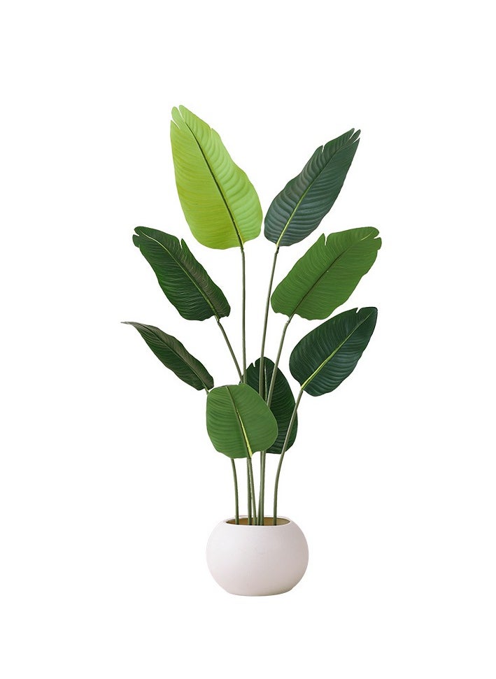 Generic Simulation green plants high-end light luxury bionic flowers living room large potted floor ornaments landscaping tree fake plants  - Image 2