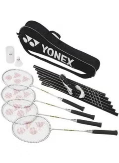 Badminton Racket Set (4 Rackets,2 Shuttle And Net)