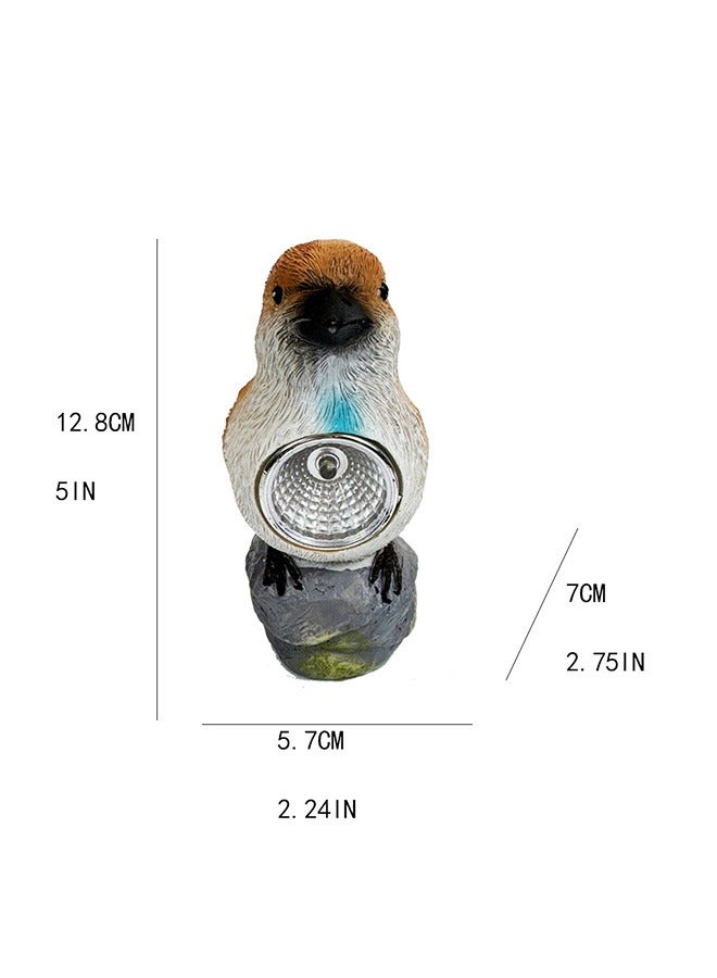 Generic 1 piece bird solar light outdoor courtyard garden landscape decoration resin garden lawn ornaments - Image 5