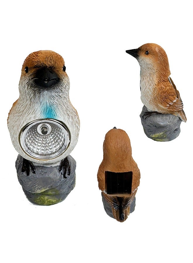 Generic 1 piece bird solar light outdoor courtyard garden landscape decoration resin garden lawn ornaments - Image 2