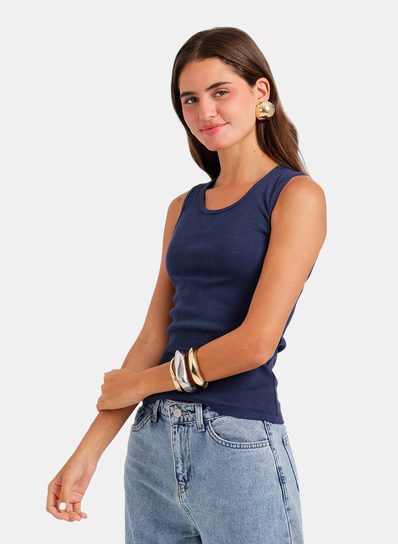 Carina Round Neck Tank Top - Image 2