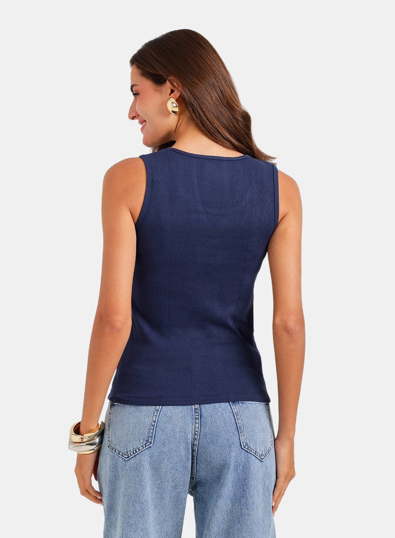 Carina Round Neck Tank Top - Image 3