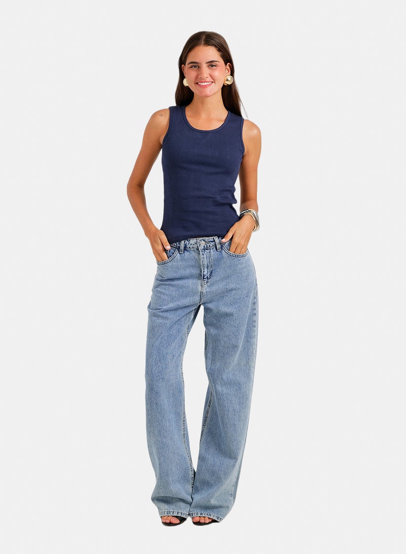 Carina Round Neck Tank Top - Image 5