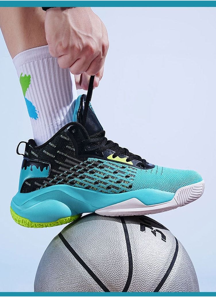 New Summer Shock Absorbing Double Air Cushion Basketball Shoe