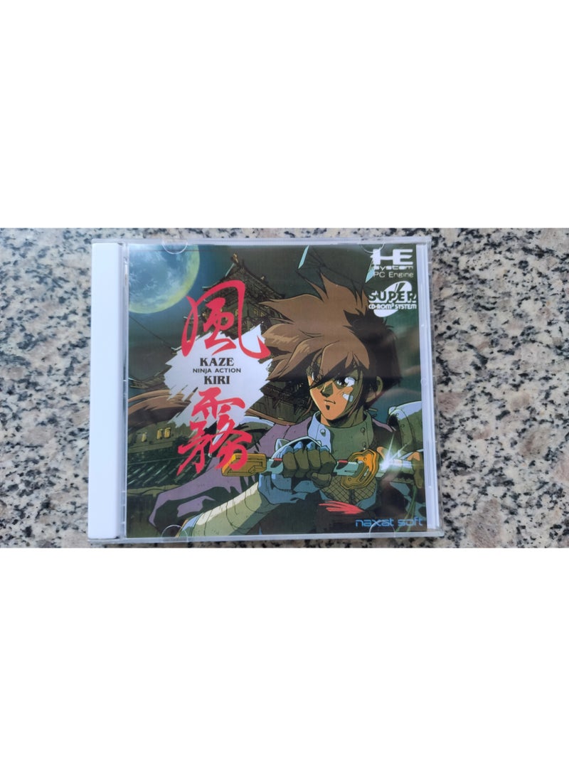 عام يأتي صندوق قرص لعبة وحدة التحكم Ninja Wind Mist من PC Engine مع إصدار القراءة المباشرة لمحرك الأقراص الضوئية الكلاسيكي القديم. - Image 1