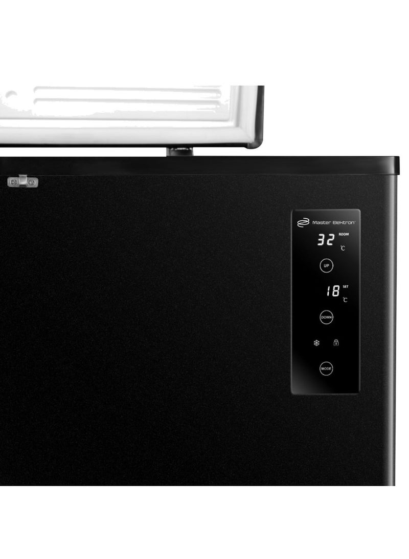 Master Elektron CHF-250BS 250 Liter Horizontal Deep Freezer, Smart Digital Display, Super Fast Freezing, Child Lock, Non-Stick Interior, Black - Image 3