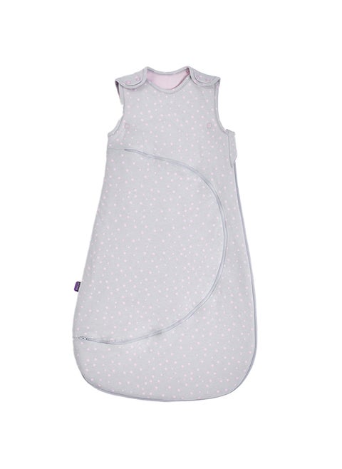 Pouch Sleeping Bag For Infant And Baby 2.5 Tog Clever Nappy Change Zip Material 100% Cotton For Temperatures Within 16 - 20 Celsius Suitable From 0 To 6 Months Max.Length 68 Cmrose Spot