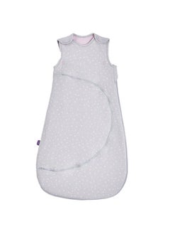 Snuz Pouch Sleeping Bag For Infant And Baby 2.5 Tog Clever Nappy Change Zip Material 100% Cotton For Temperatures Within 16 - 20 Celsius Suitable From 0 To 6 Months Max.Length 68 Cmrose Spot  - Image 1