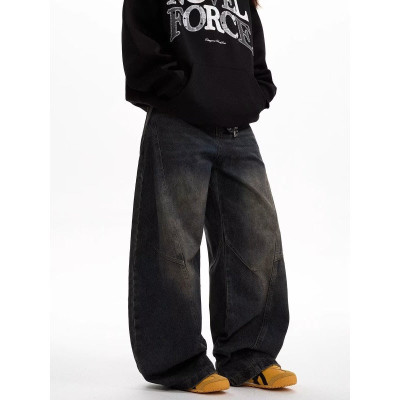 Unisex Classic Denim Jeans Loose Fit Daily Outdoor Wear - Image 5