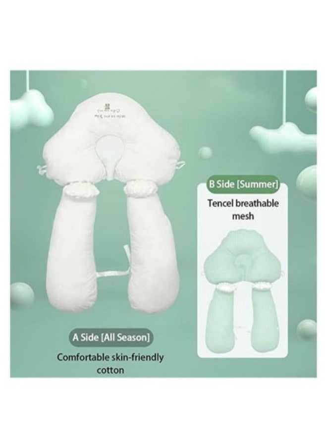 MIXDE - Detachable Baby Head Shaping Pillow,Preventing Flat Head Syndrome,,PE hose shaping pillow,For 0-36 Months Infant - Image 1