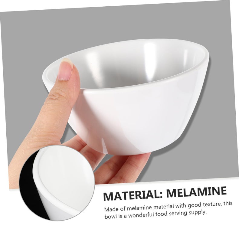 2 Pack White Porcelain Soup Bowls For Salad Noodles Easy To Clean And Carry - Image 3