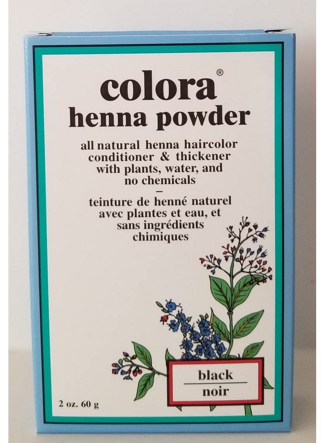 Colora Henna Powder Hair Color Black 2 Ounce (59Ml) (3 Pack) - Image 2