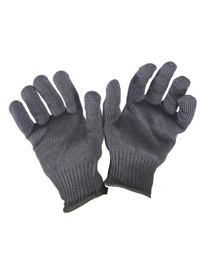 DPT Cut resistant gLoves, GLoves are used to work safeLy, used for cutting, Gray, Size 25 Cm  - Image 1