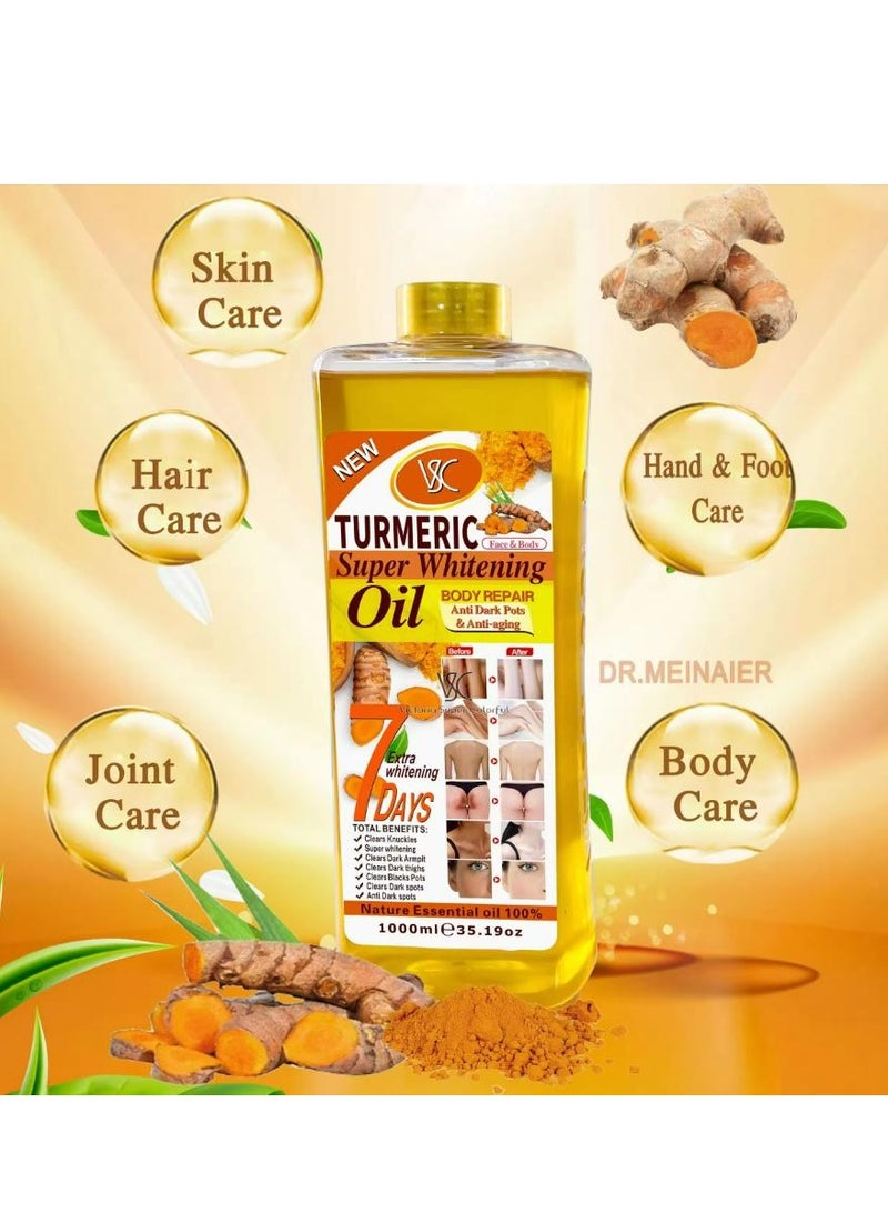 في إس سي زيت الكركم للتبييض الفائق 1000 مل - Image 2
