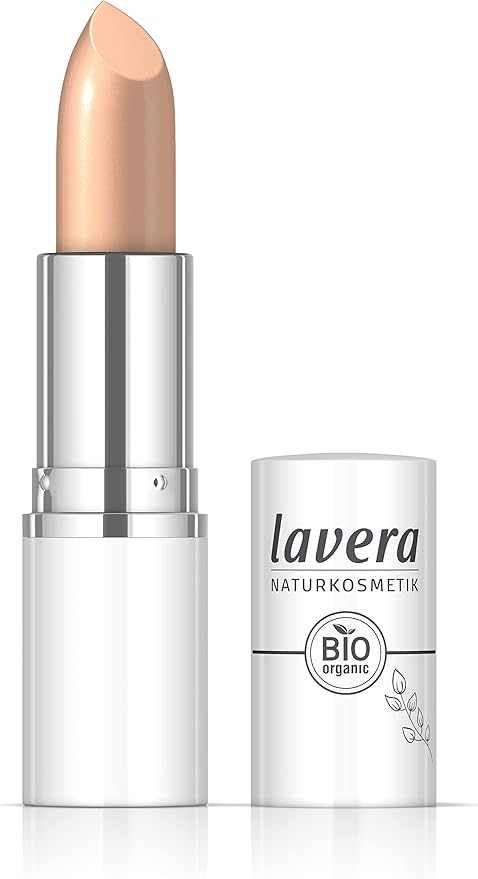 lavera Cream Glow Lipstick Pink Grapefruit 05 Intense colour Shiny finish High wearing comfort Up to 6 hours hold Vegan Natural cosmetics 1x 18 g - Image 1