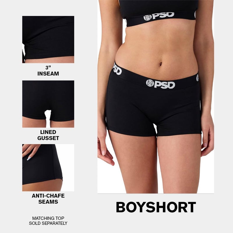 PSD Women's Farout Full Coverage Boy Short Underwear - Poly Blend Boyshort for Women - Womens Boy Shorts Underwear - Image 5