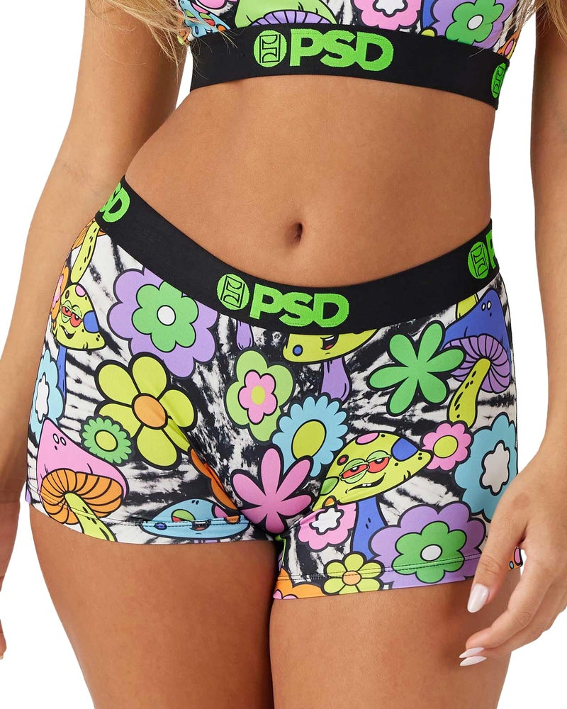 PSD Women's Farout Full Coverage Boy Short Underwear - Poly Blend Boyshort for Women - Womens Boy Shorts Underwear - Image 1