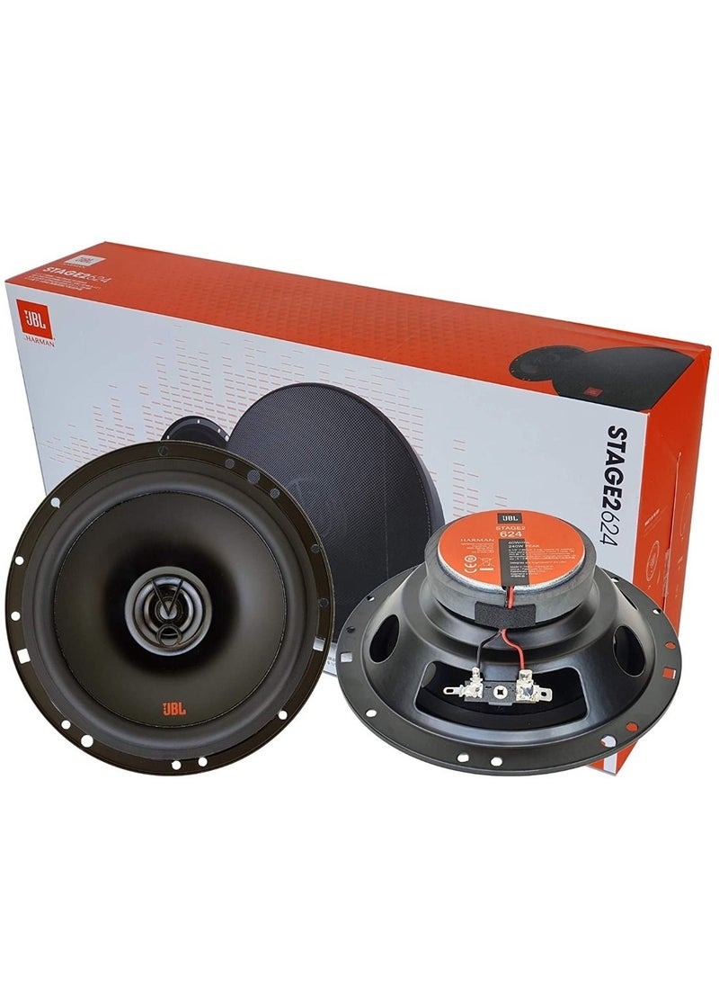JBL Stage2 624 6 Inch Two Way Coaxial Car Speaker With Grids