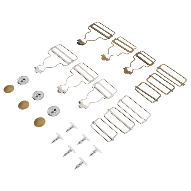 2 Boxes Adjustable Overalls Buckles Metal Gourd Buckles Suspender Belt Fasteners - Image 1