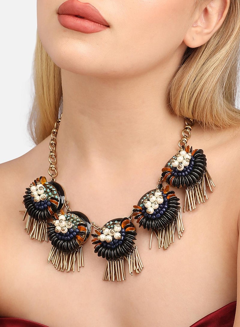 SOHI Designer Statement Stone Artificial Necklace Jewellery  - Image 1