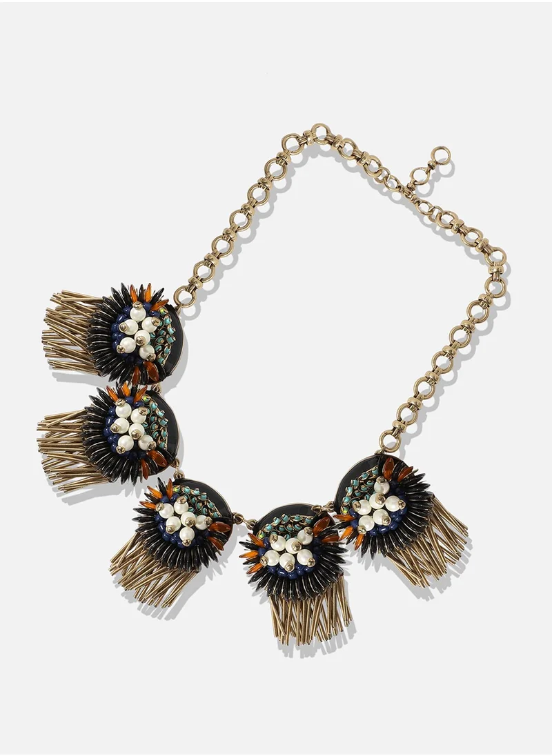 SOHI Designer Statement Stone Necklace