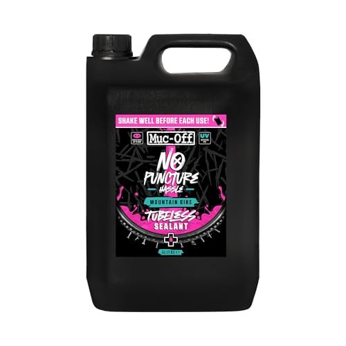 Muc Off Muc-Off No Puncture Hassle Tubeless Sealant, 5 Liter - Tubeless Tire Sealant for Bicycle Puncture Repair - Bike Tire Sealant for MTB/Road/Gravel Bikes - Image 1