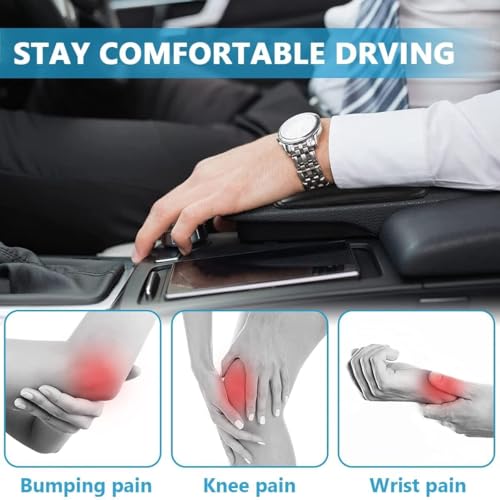 DS Enterprise Car Knee Pad, Door Armrest Pad, Driver Side Console Leather, Thigh Support Comfort Pillow Foot Knee Pain Relief Foot Care Legg Cover, Car Interior Accessories - Image 2