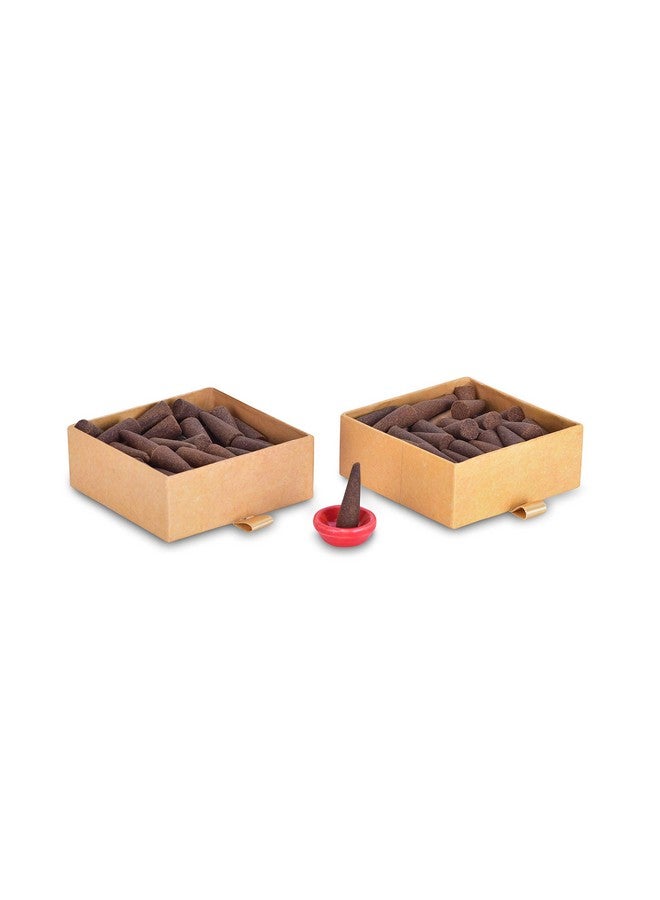 PHOOL LUXURY INCENSE أقماع دهووب فهول - عبوة تكريس من 2 - تولسي وياسمين | دهووب خاصة للعبادة | 80 عود دهووب و 2 حامل دهووب مجاني داخل - Image 5