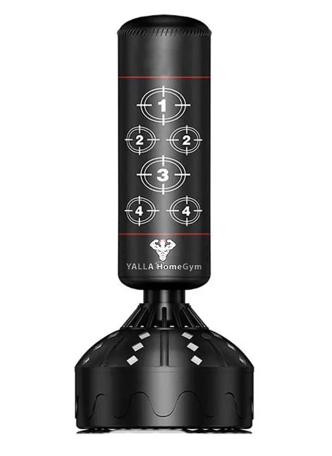 Yalla HomeGym Heavy -Duty Free Standing Boxing/Punching Bag Trainer with Targets, Suction Cup Base  - Image 1