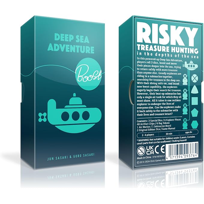 Oink Games Deep Sea Adventure Boost, Push-Your-Luck Family Board Game | 26 Players, Ages 8+, Portable Travel-Friendly Edition with Strategic Ocean Treasure Hunt and Replayability - Image 3