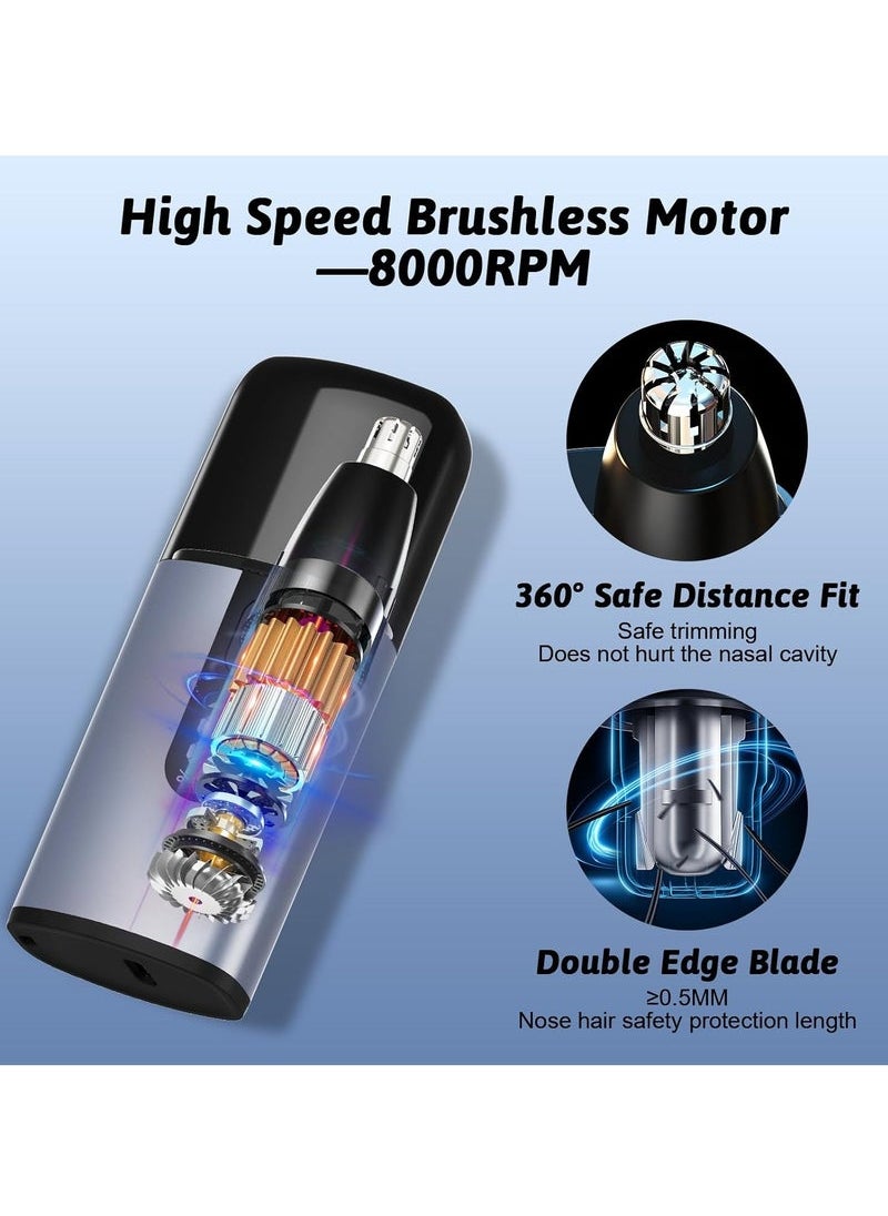 Generic Hair Trimmer, Ear and Nose Hair Trimmer for Men with Fast Charging Built-in Battery, Dual Edge Blade, High-Speed 8000rpm Motor, LCD, Portable Nose Hair Trimmer for Women  - Image 4