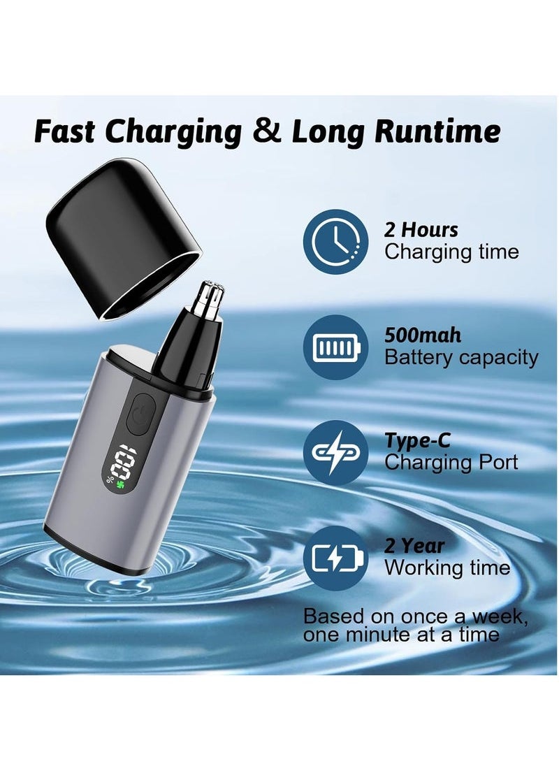 Generic Hair Trimmer, Ear and Nose Hair Trimmer for Men with Fast Charging Built-in Battery, Dual Edge Blade, High-Speed 8000rpm Motor, LCD, Portable Nose Hair Trimmer for Women  - Image 3