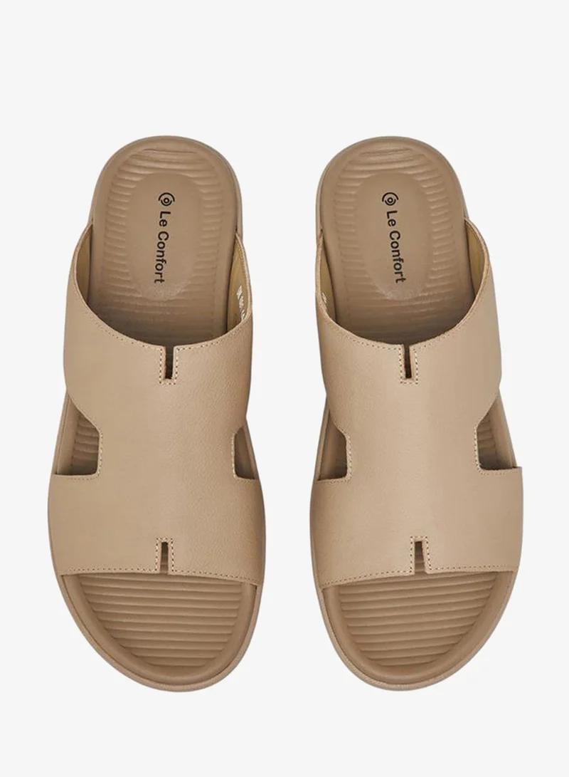 لو كونفورت صنادل عربية جلدية للرجال