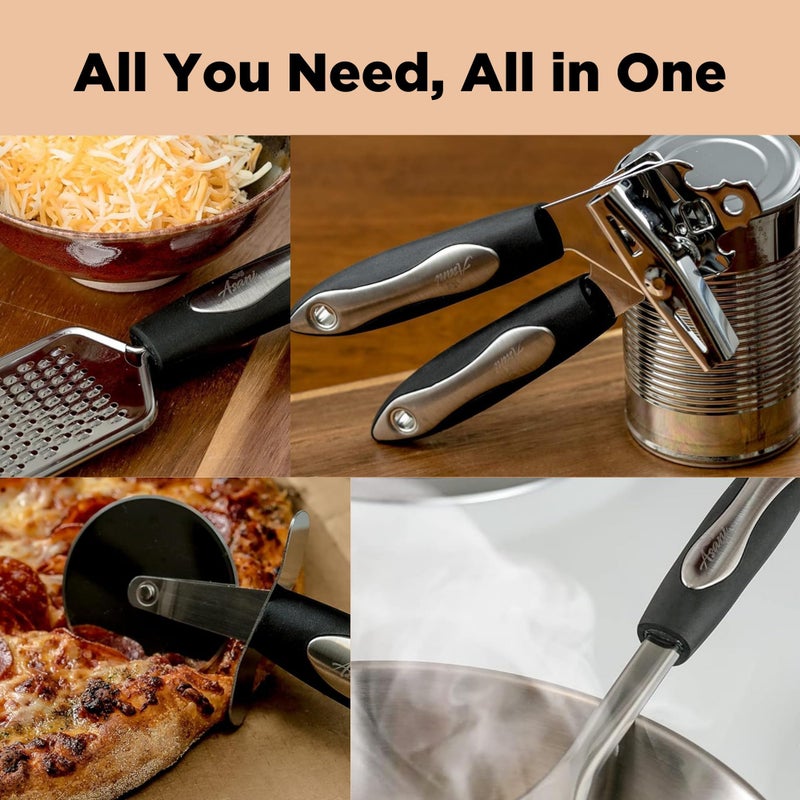 Asani 25-Piece Stainless Steel Kitchen Utensil Set | Non-Stick Cooking Gadgets and Tools Kit | Durable Dishwasher-Safe Cookware Set | Kitchenware Gift Idea, Best New Apartment Essentials - Image 5