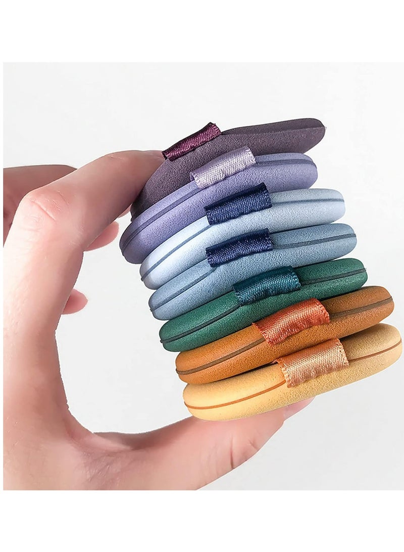 Generic Beauty Blender 7 Pieces Makeup Sponges, Airbrush Powder Puff Professional Beauty Sponge for Dry and Wet Use (Multicolor) - Image 1