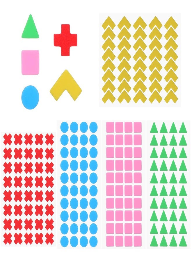 Wanmu 200Pcs Bump Dots for Visually Impaired, Adhesive Silicone Braille Stickers, Assorted Sizes Low Vision Aids Raised Tactile Dots for Blind, Low Vision, Elderly (Green, Pink, Blue, Yellow, Red) - Image 1