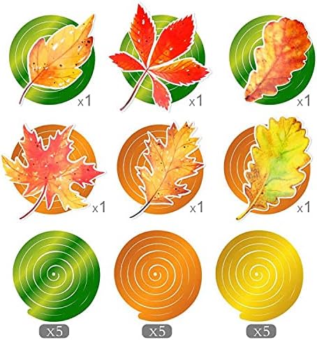 Konsait Thanksgiving Decorations 30 Pcs Fall Autumn Maple Leaves Fruit Assorted Hanging Swirls Farmhouse Harvest Streamer Ceiling Decorations for Home Outdoor Classroom Decor Supplies Party Favors - Image 5