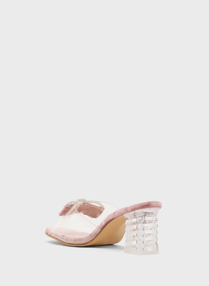 بيتك ستيبس High Heeled Sandal With Bow