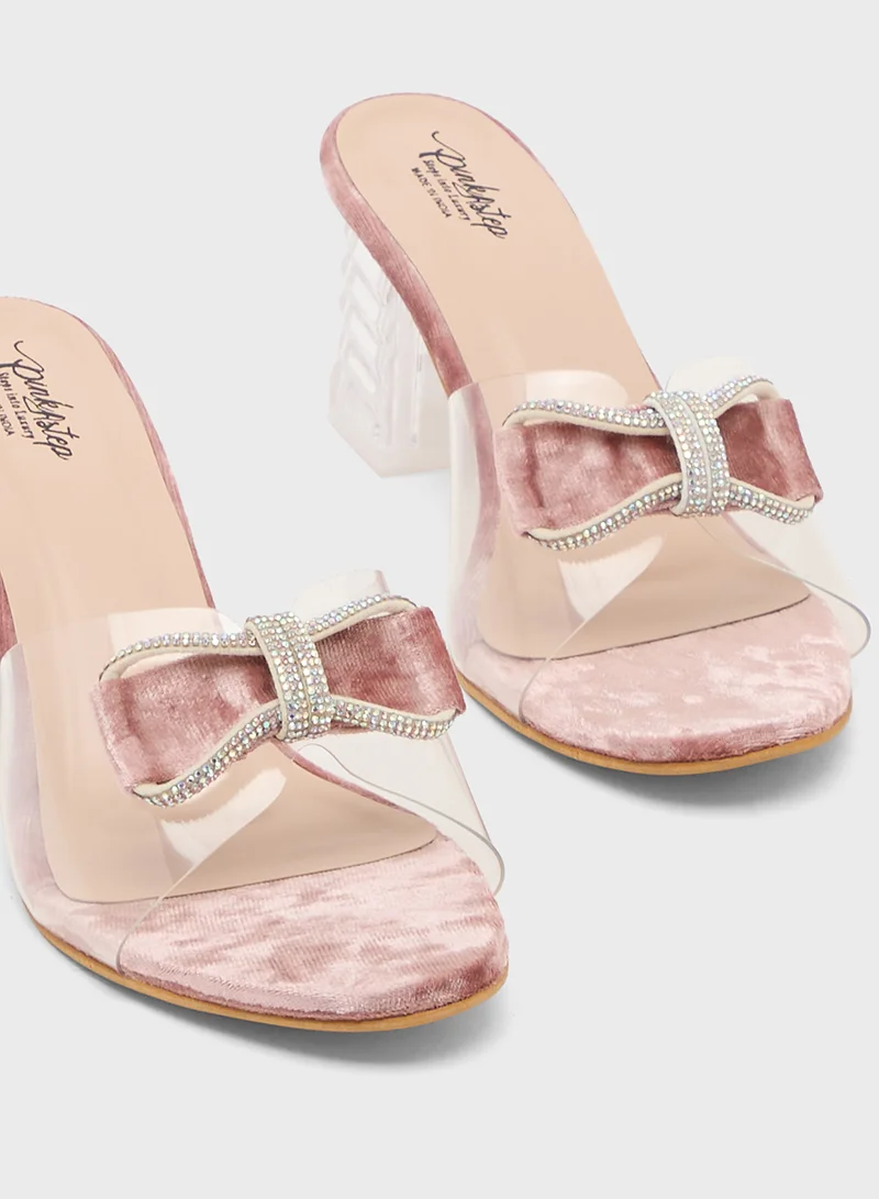 بيتك ستيبس High Heeled Sandal With Bow