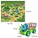 TEMI Dinosaur Truck Toy for Kids 35 Years Triceratops Transport Car Carrier with 8 Dino Figures Activity Play Mat Dino Eggs and Trees Capture Jurassic Dinosaurs Play Set for Boys and Girls - Image 4