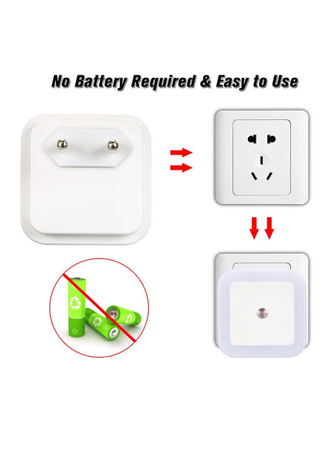 نيبمينينت وحدة تحكم في إضاءة مصباح غرفة النوم بتصميم حداثي مربع ومصغر أبيض 0.035كيلوجرام - Image 3