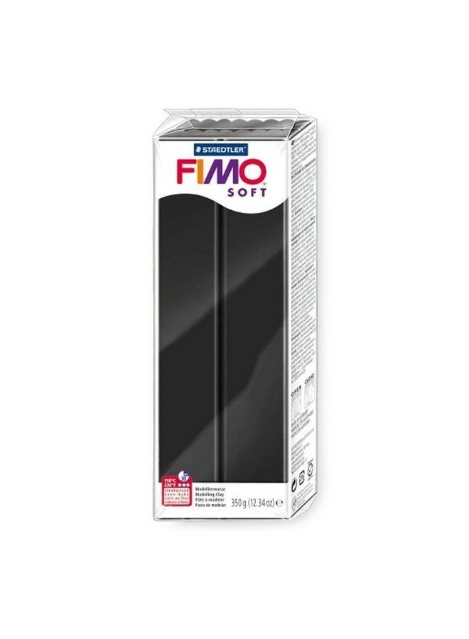 FIMO طين بوليمر ناعم 454 جرام للتمثيل، طين خبز في الفرن، مجموعة باللونين الأسود والأبيض - Image 4