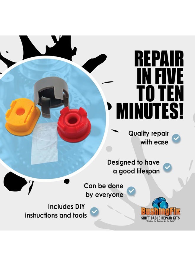 BushingFix.com Bushing Fix CA1Kit - Manual Transmission Shift Cable Bushing Repair Kit - Image 3