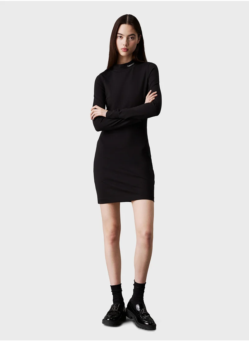 Calvin Klein Jeans Logo Elastic Milano Dress