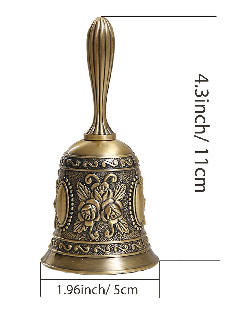 Hand Bell Multi-Purpose Retro Call Bell Wedding Bell for Wedding Decoration,  Church, Classroom, Bar and Home Decoration - Image 5