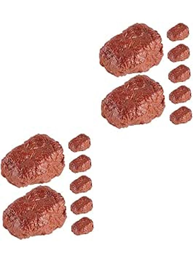 14Pcs Realistic Cooked Beef Model For Kitchen Photography Props and Display - Image 1