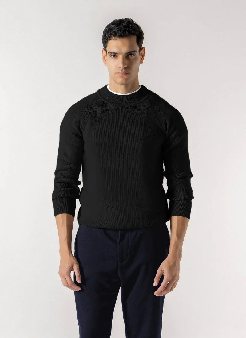شايبس TEXTURED MOCK NECK SWEATER